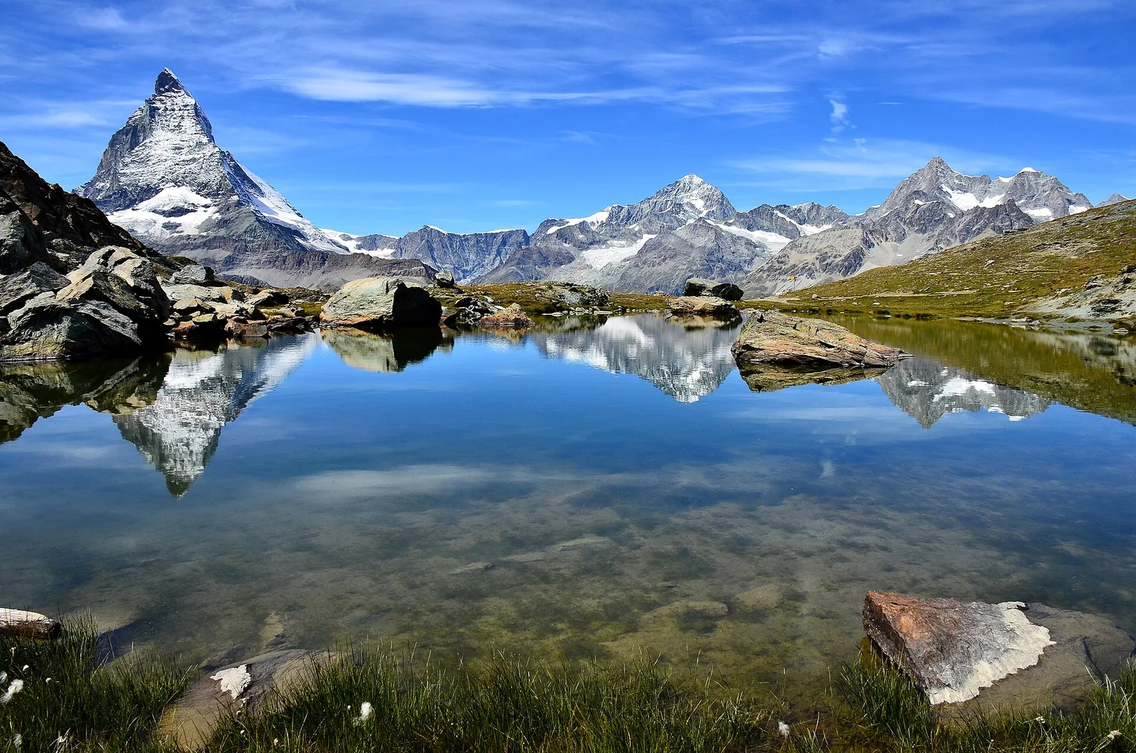 The pyramid above Zermatt, caught in a clear hour
