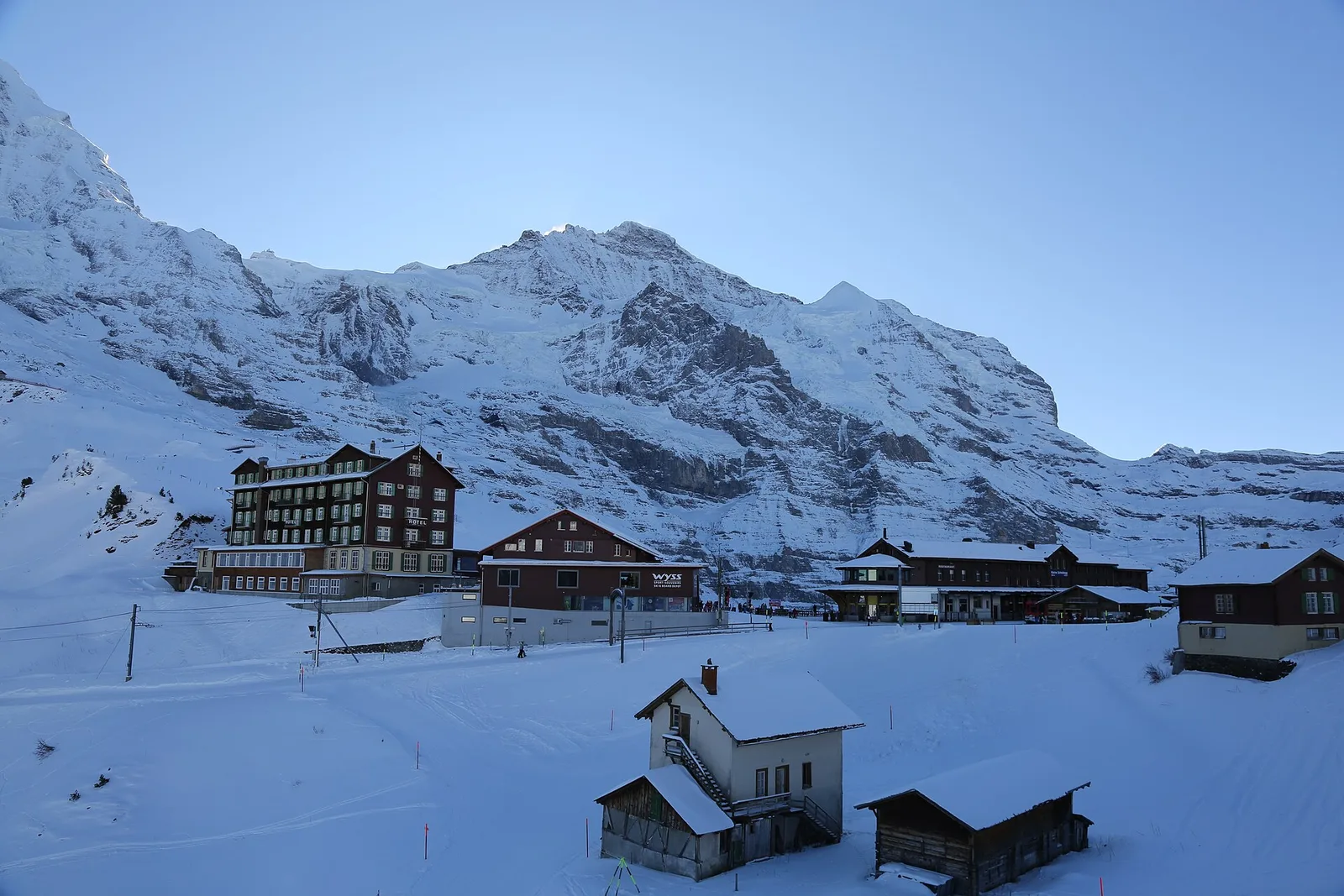 Jungfrau at the end of the street