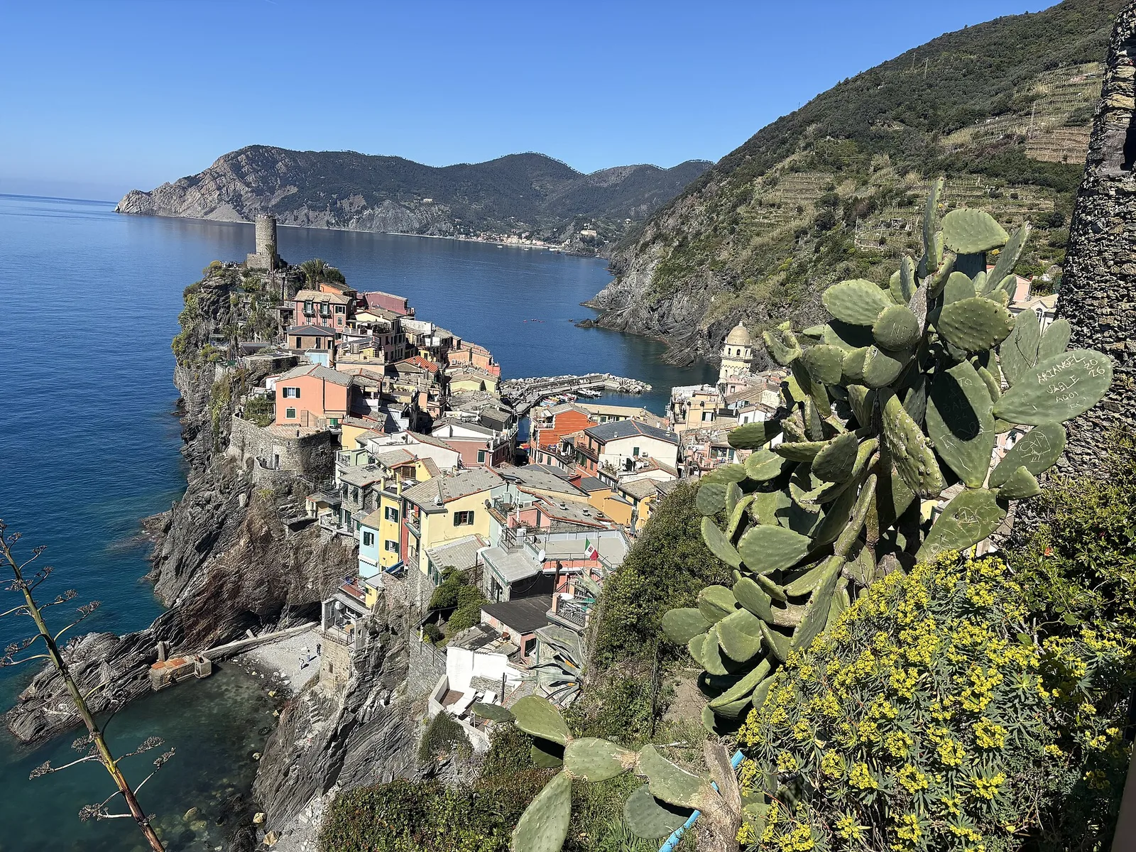 Vernazza’s harbour, the classic Cinque Terre postcard