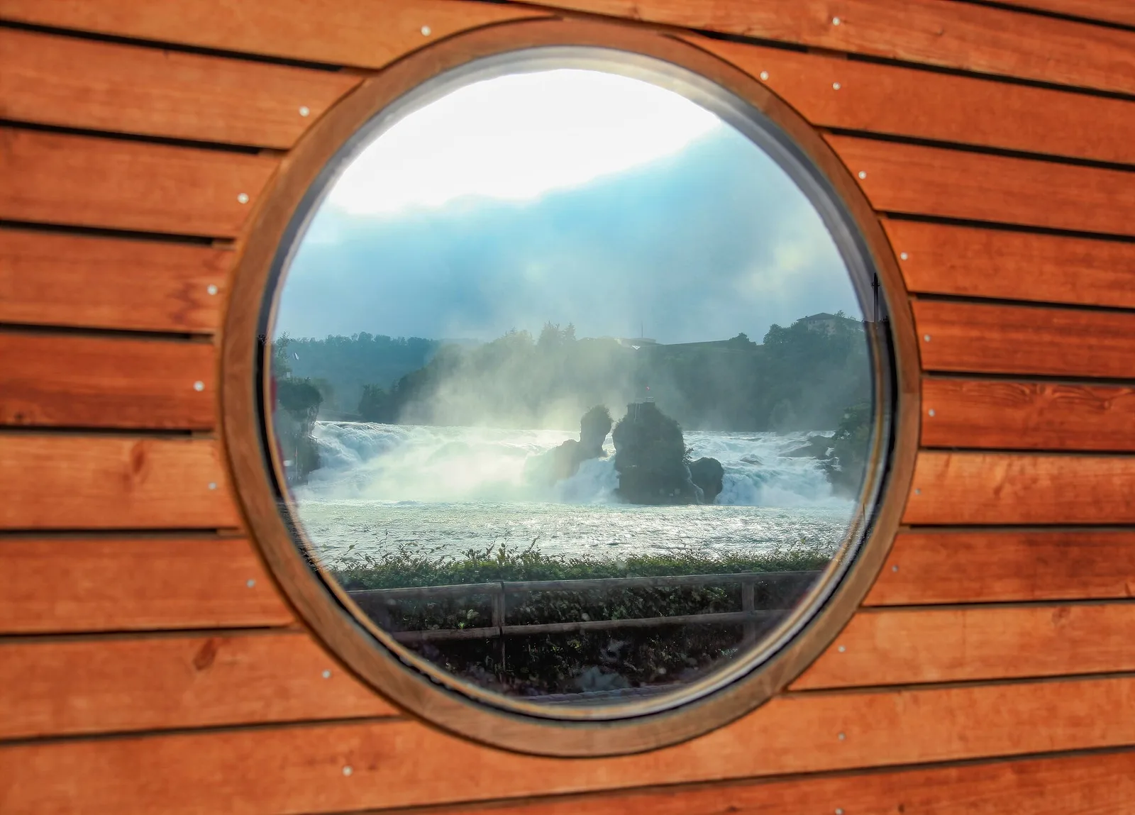 Rhine Falls and Lake Constance