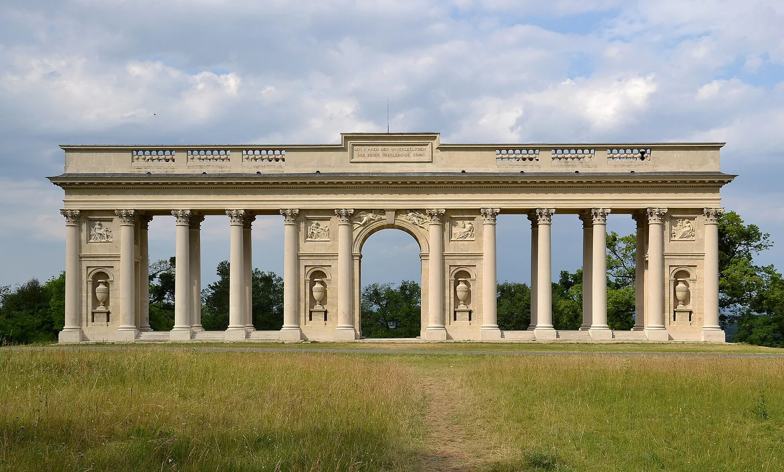 The Reistna colonnade above Valtice