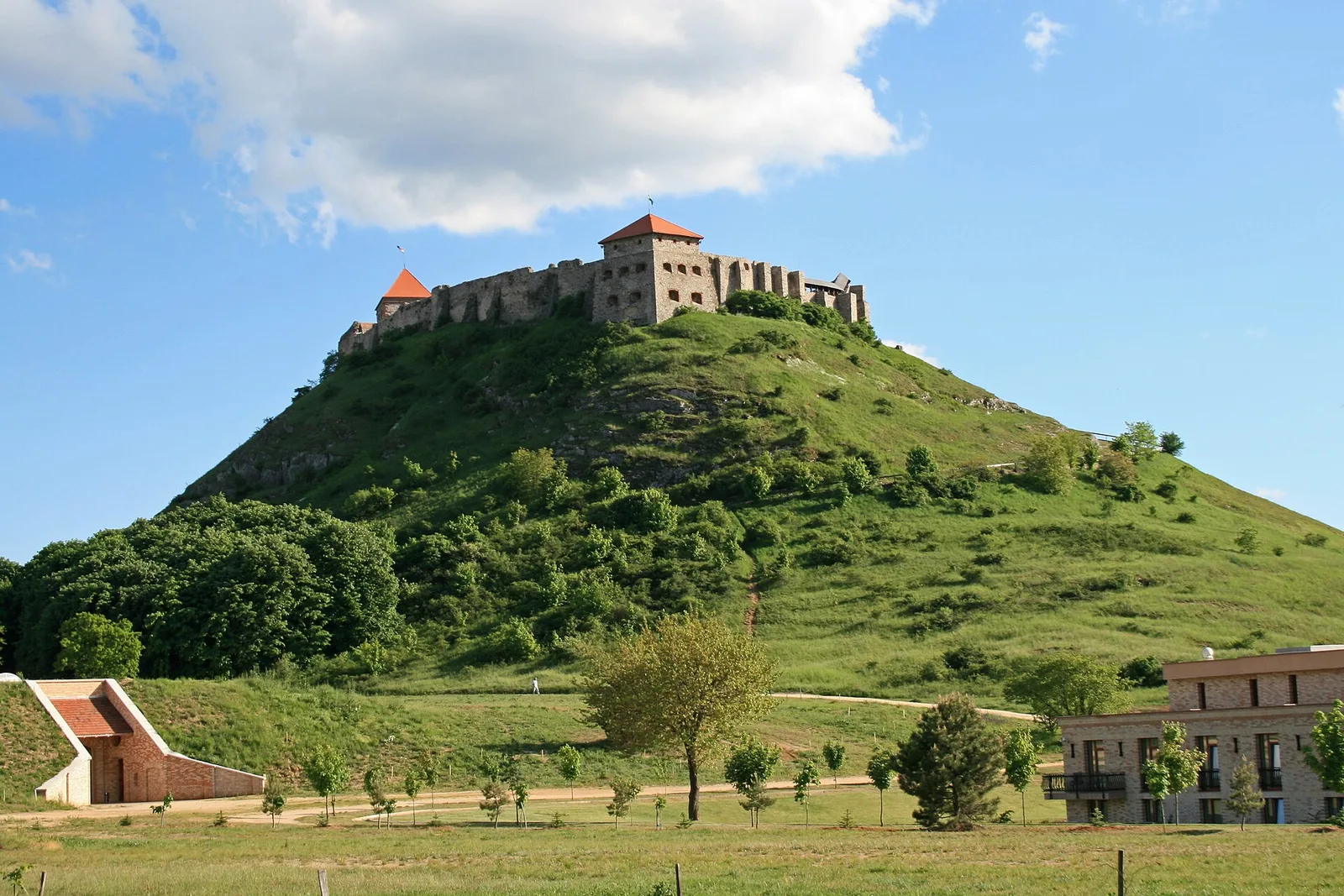Sümeg Castle on its limestone hill