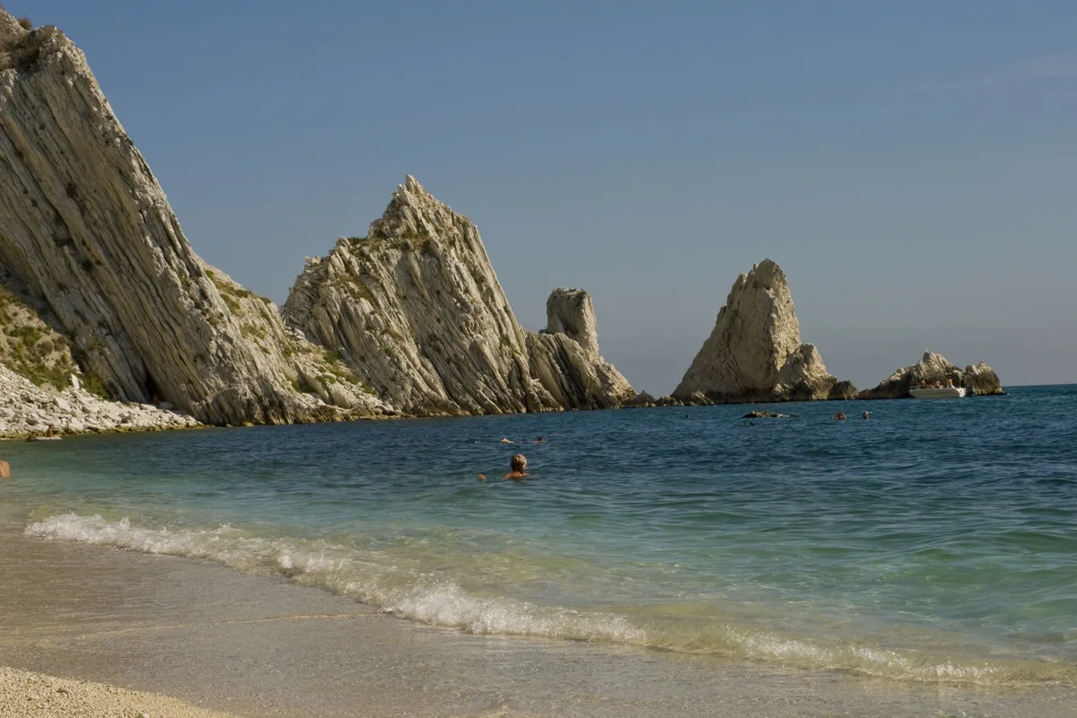 The Due Sorelle sea stacks