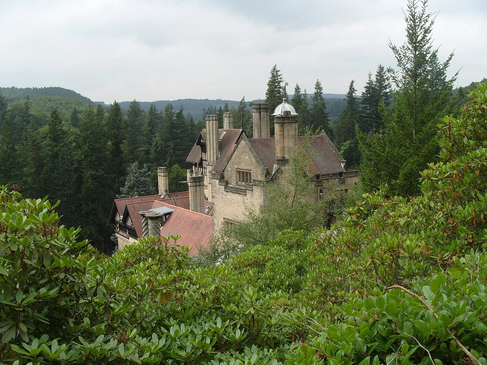 Cragside, the first house lit by water power