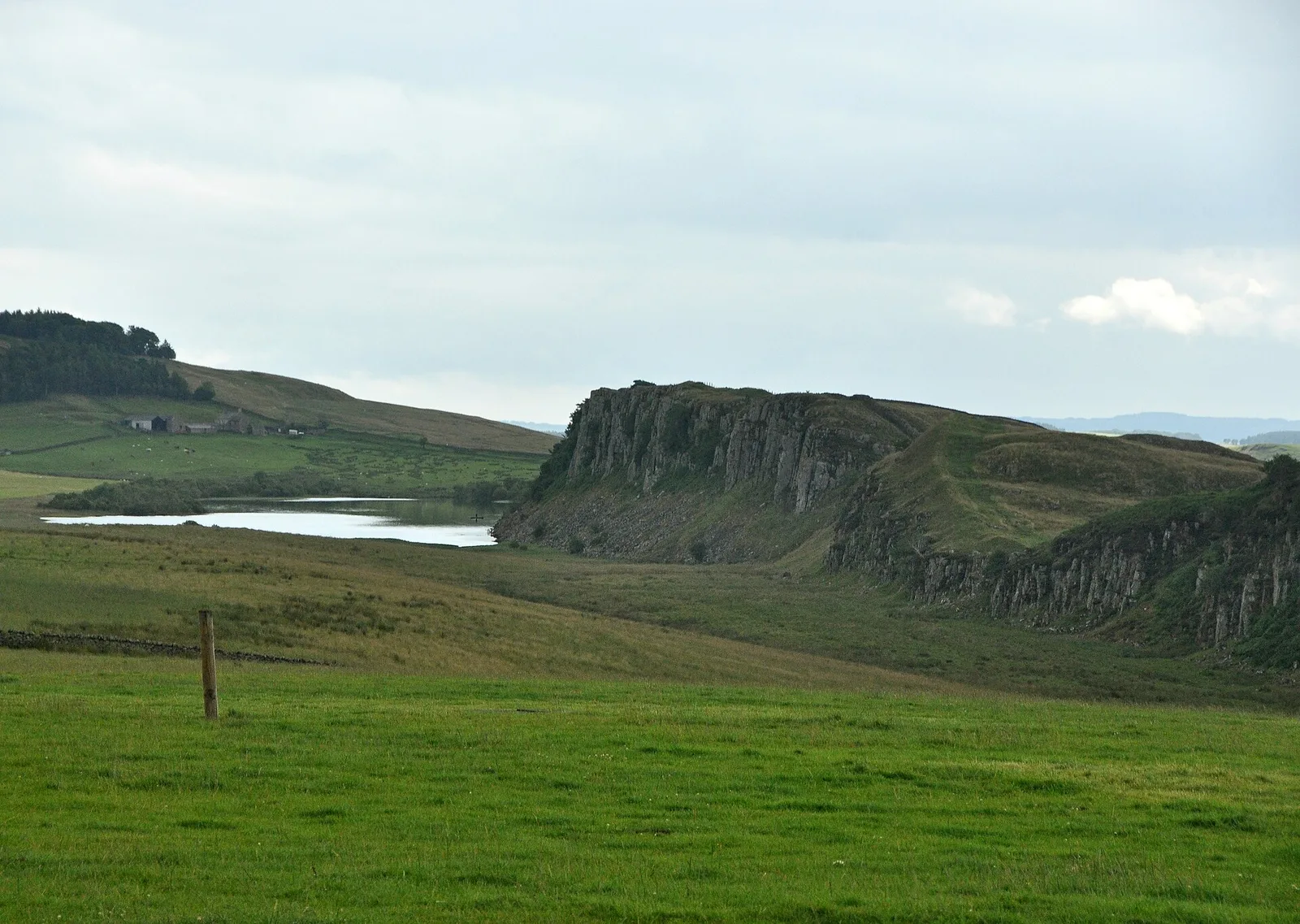 Hadrian’s Wall and Crag Lough from Steel Rigg