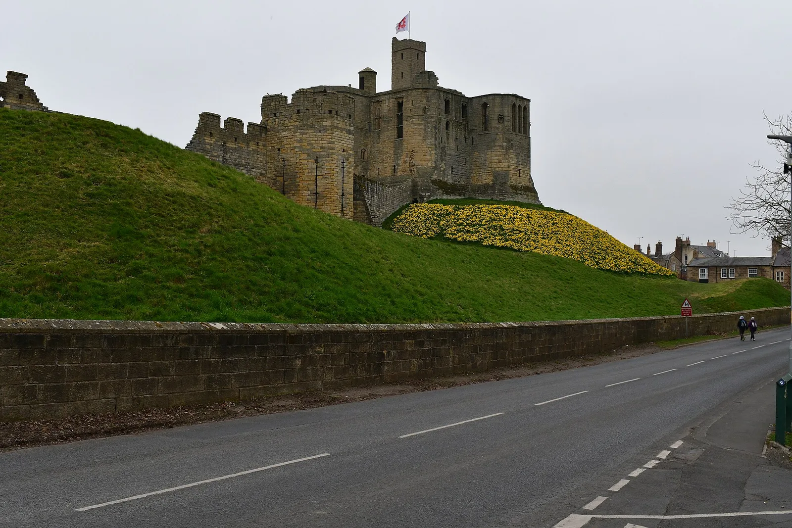 Warkworth Castle above the Coquet